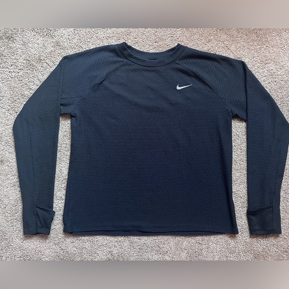 Nike Womens Dri-Fit Sphere Thermal Running Top Long Sleeve Black Size L - Picture 3 of 13